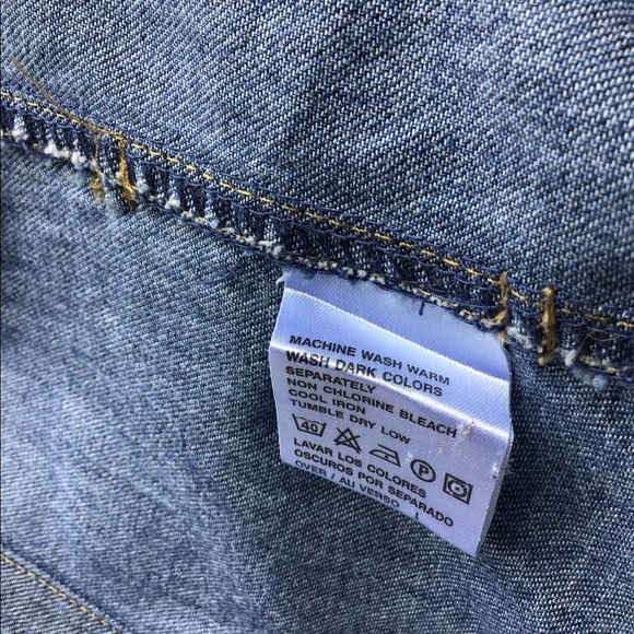 Liz Claiborne Sleeveless Denim Dress - Picture 7 of 8